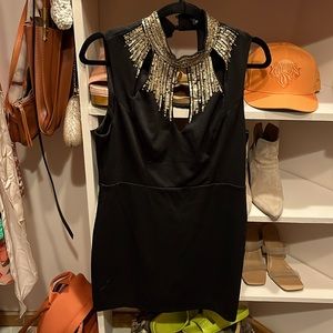 Black cocktail dress great for weddings/ night out